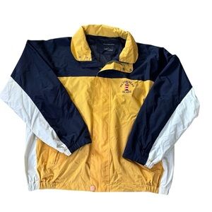 Vintage Baypointe Full Zip Nylon Jacket Hilton Head Island Packable Hood Size LG